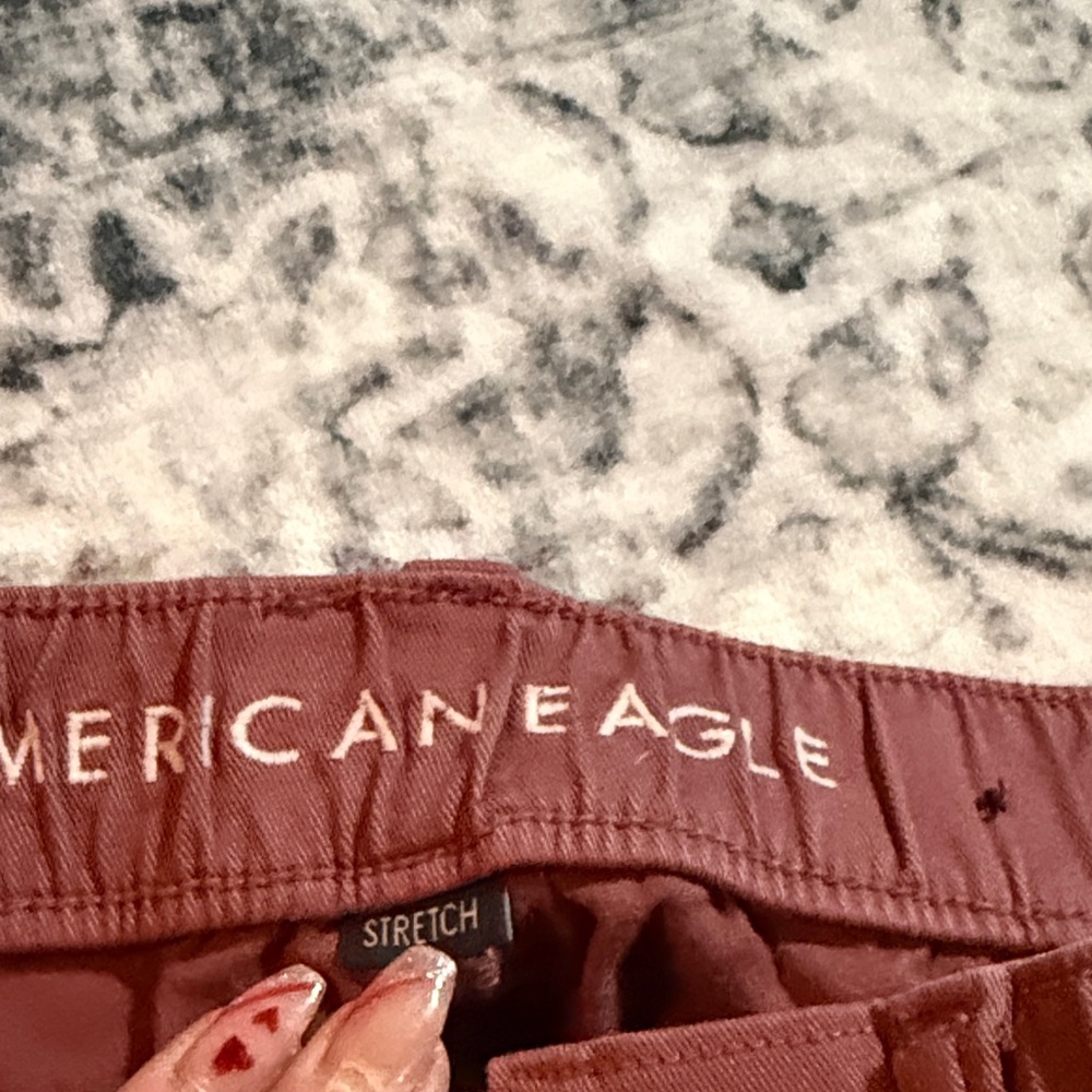 American Eagle Outfitters Rust Stretch Pants